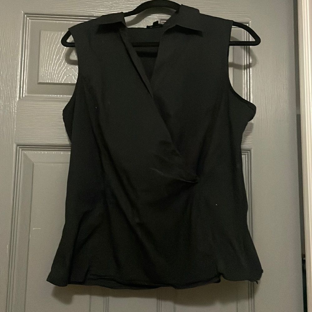 Talbots black stretch tank blouse